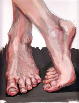 Стопы живопись