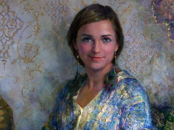 Художник Полина Лучанова автопортрет