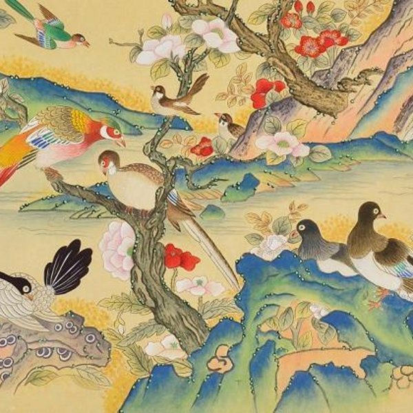 Корейская живопись Минхва