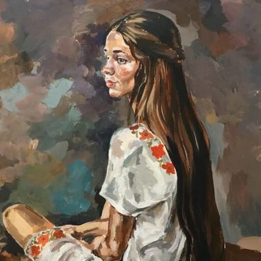 Полуфигура маслом Академическая живопись