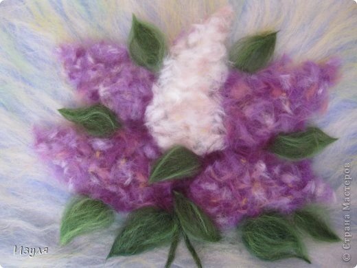 Сирень шерстяная живопись (50 фото)