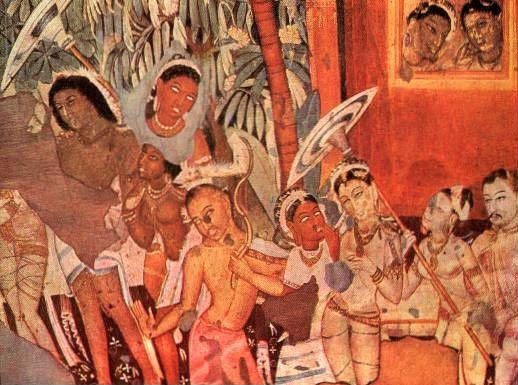 Пещеры Аджанты живопись