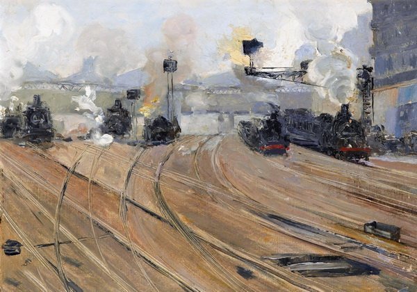 Моне вокзал сен-Лазар