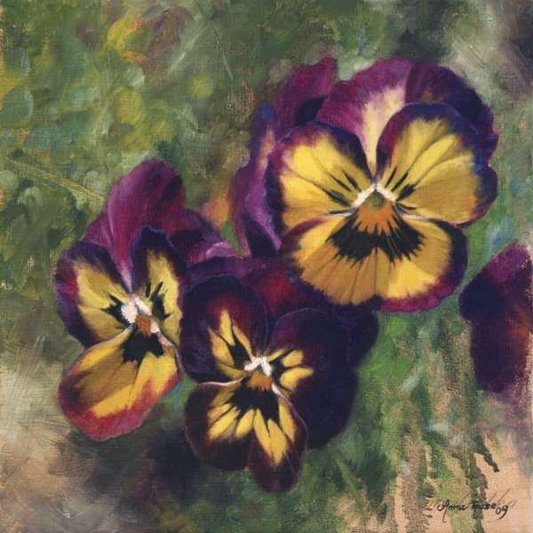 Цветок "Анютины глазки" мастер: Вигстрем Генрих. 1904