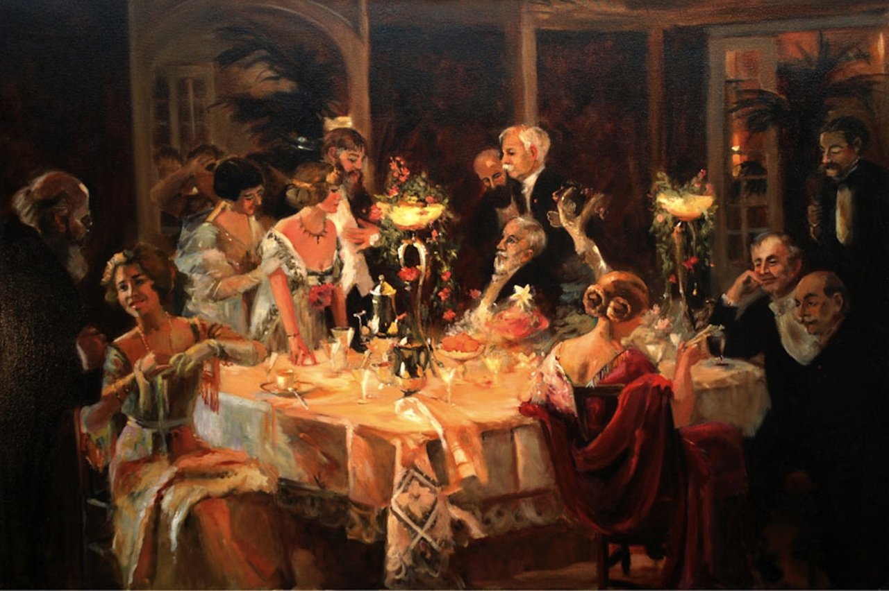 Дворянский обед Российская Империя 19 век