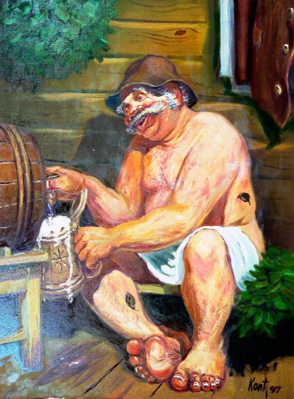 Картины художников о бане
