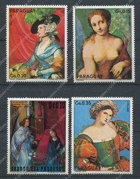 Марки Парагвай живопись 1987
