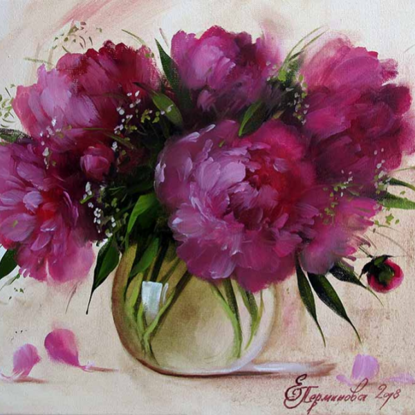 Елена Перминова пионы