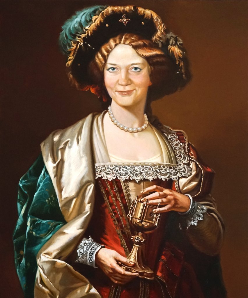 Женский портрет в образе аристократки