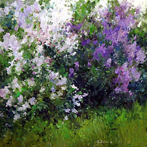 Художник Алексей Савченко сирень