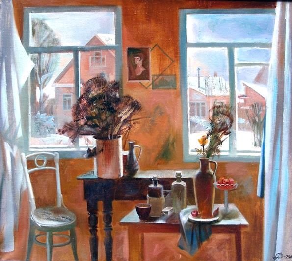 Композиция в интерьере живопись