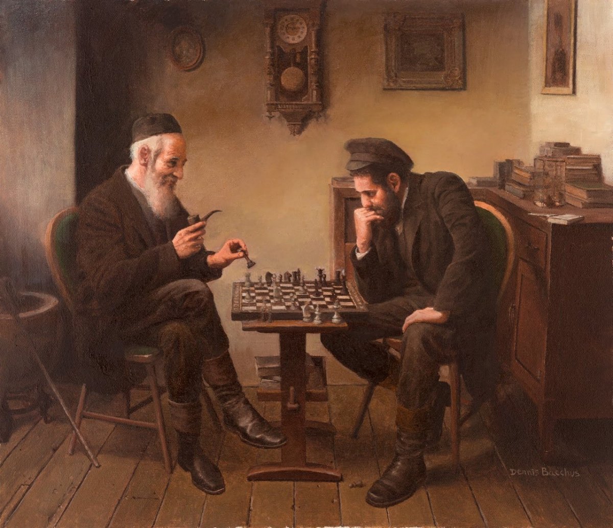 Шахматисты картина Джеймса Норткота