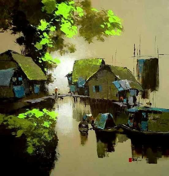 Данг Ван Кан акварель