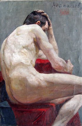 Натурщик портрет Академическая живопись