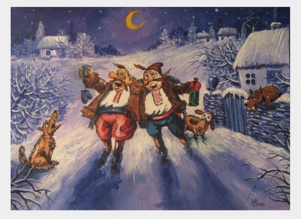 Праздник рождество в живописи (50 фото)