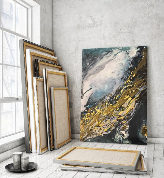 Картины с поталью