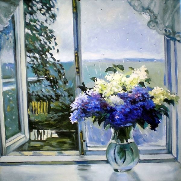 Герасимов Александр Михайлович «полдень. Теплый дождь» 1939