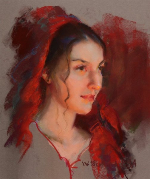 Черно белая живопись маслом