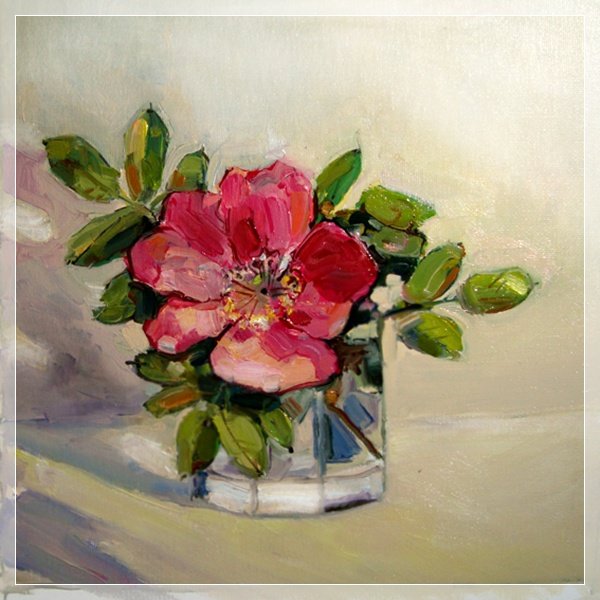 Художник Антонио Морано веточка шиповника