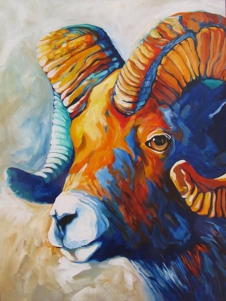 Голова барана в живописи