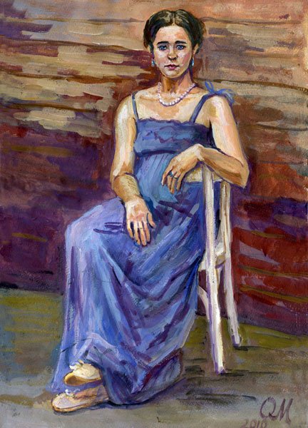 Этюд фигуры маслом