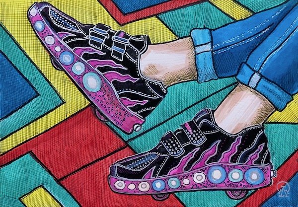 Кроссовки в картинах художников