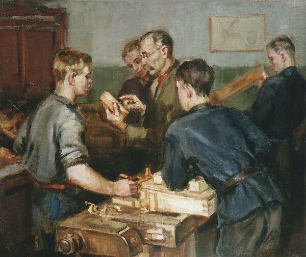 Уроки труда в СССР В живописи