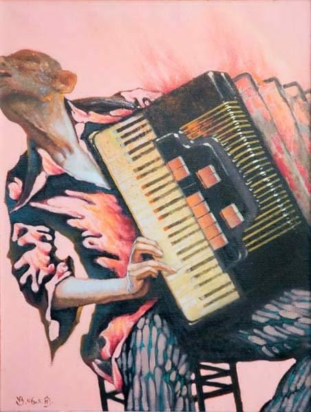 Аккордеонист картина