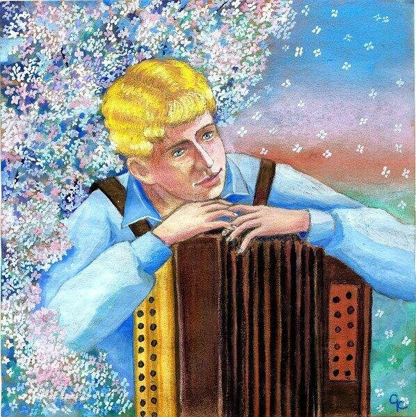 Аккордеон в живописи