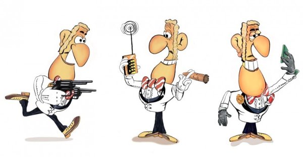 Герои мультика Капитан Врунгель