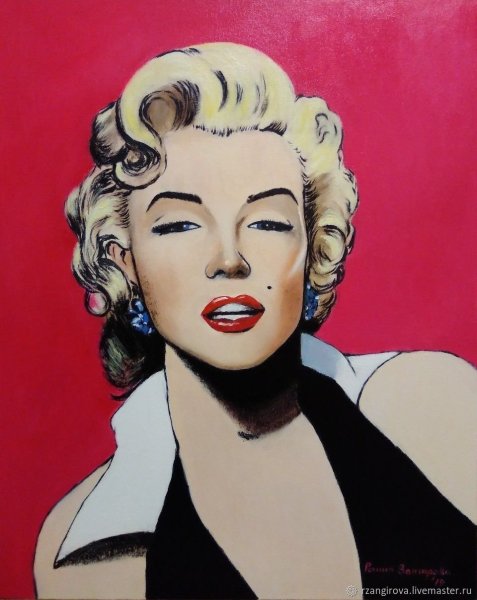 Портрет Мэрилин Монро в стиле Энди Уорхола