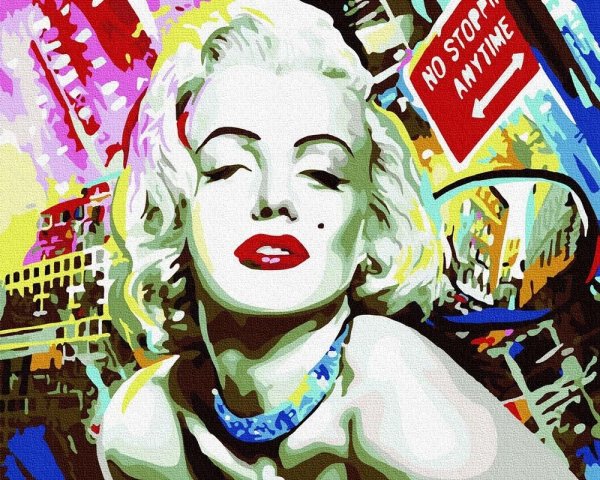 Картина Мэрилин Монро по номерам Paintboy