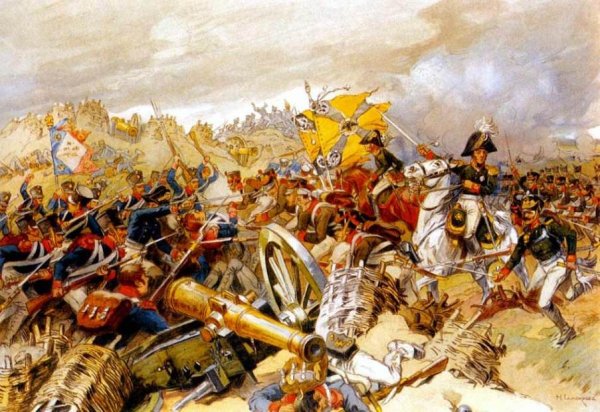 Атака Шевардинского Редута Самокиш 1910