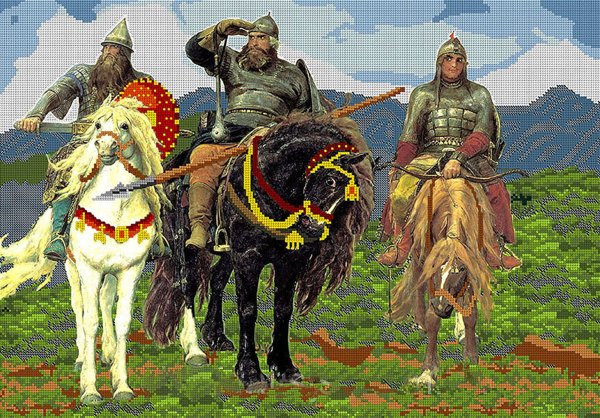 Три богатыря Третьяковская галерея