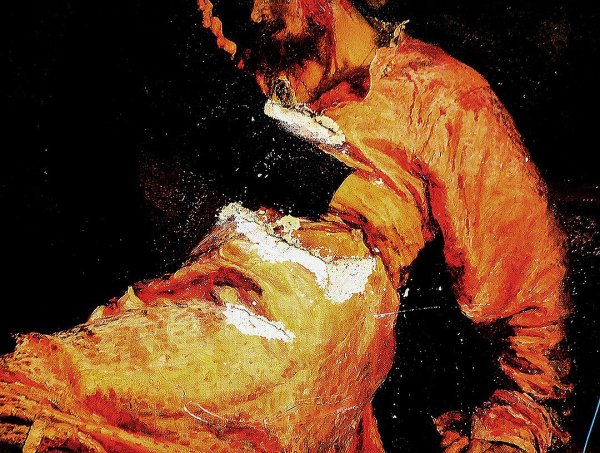 Набросок картины Репина Иван Грозный