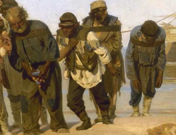 Суриков бурлаки на Волге