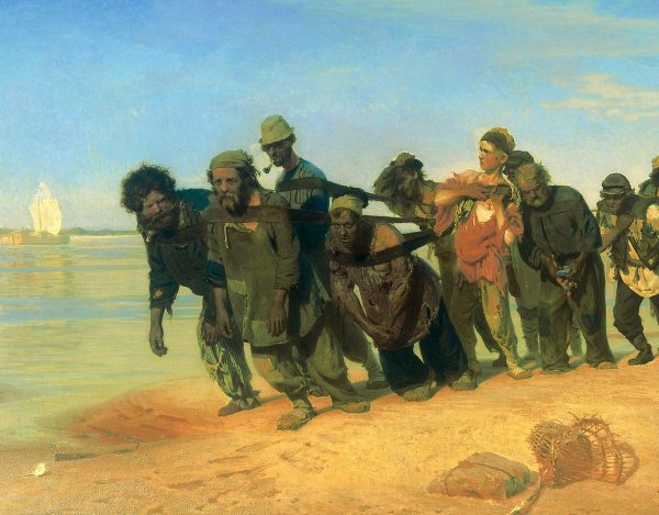 Илья Репин «бурлаки на Волге» (1870-1873)