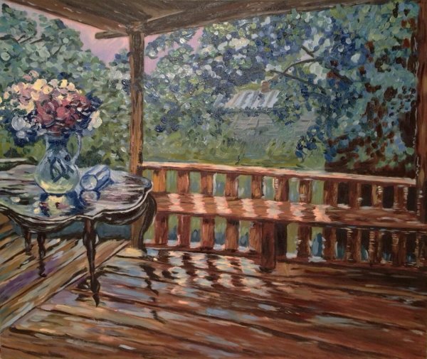 Александр Михайлович Герасимов после дождя