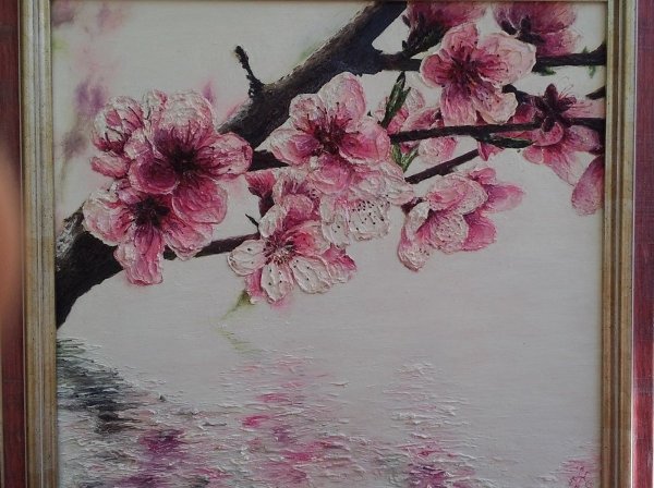 Ветка Сакуры живопись