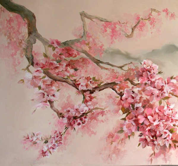 Сакура живопись