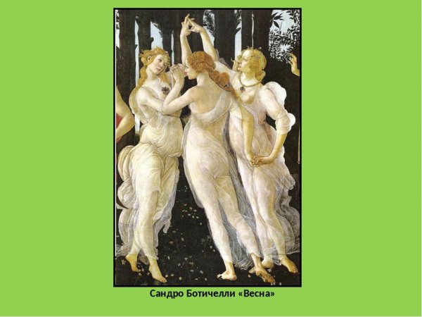 Галерея Уффици Весна Боттичелли