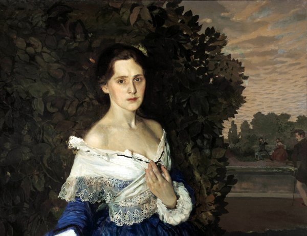 «Дама в голубом», 1897– 1900, ГТГ сомов