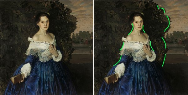 Константин сомов, «дама в голубом», 1897—1900