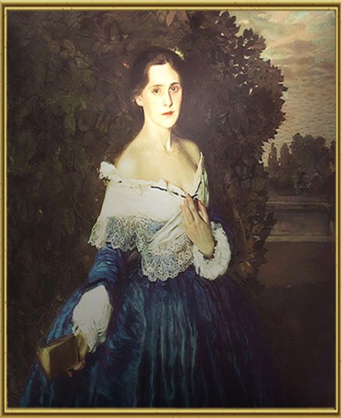 Сомов Константин дама в голубом