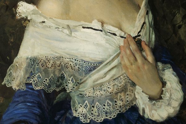 Константин сомов, «дама в голубом», 1897—1900