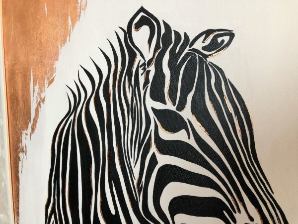 Картина Зебра мастихином