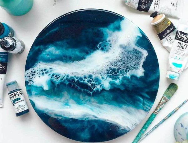 Триптих из эпоксидной смолы