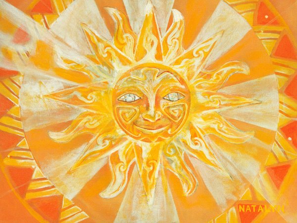 Солнце живопись