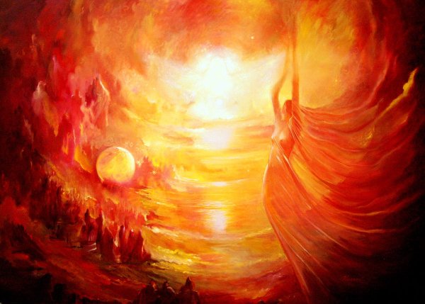 Огонь живопись