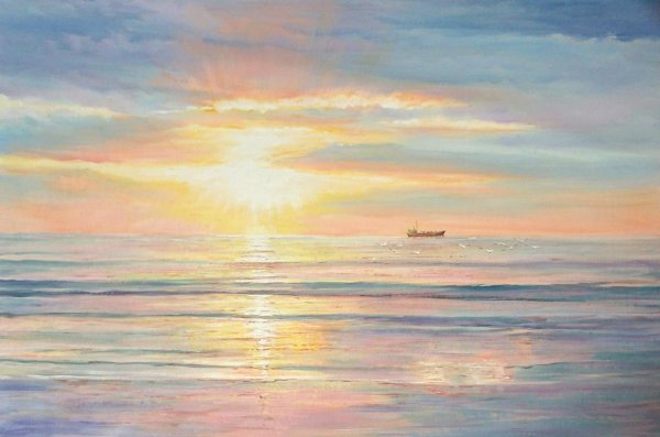 Картина Сергея Минаева рассвет